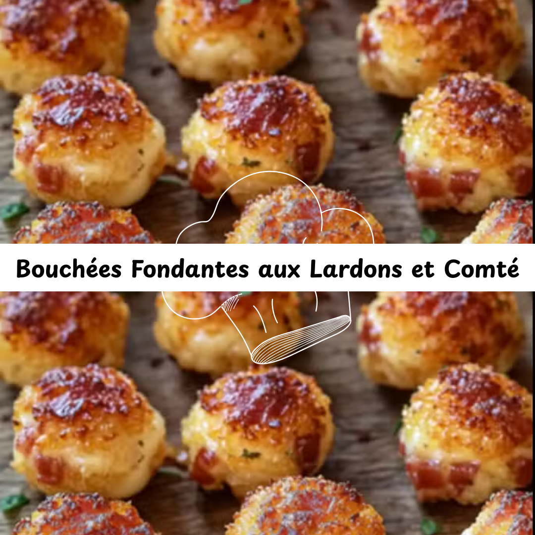 Bouchées Fondantes aux Lardons et Comté : Recette Apéro - recette française facile