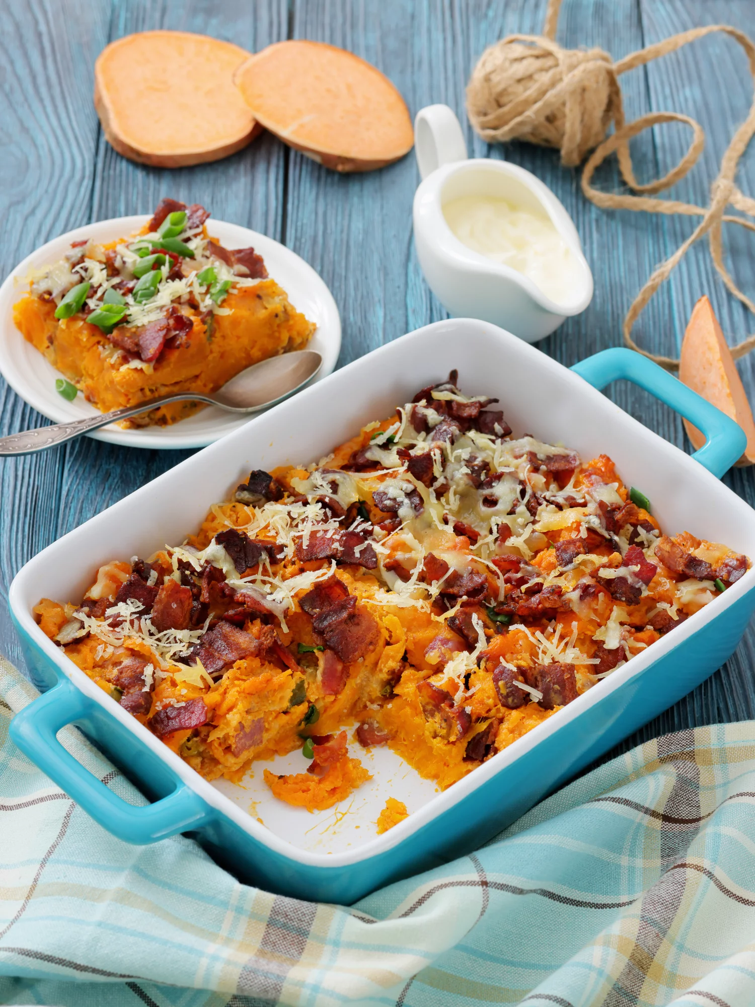 Gratin Patate Douce Bacon Ultra Fondant