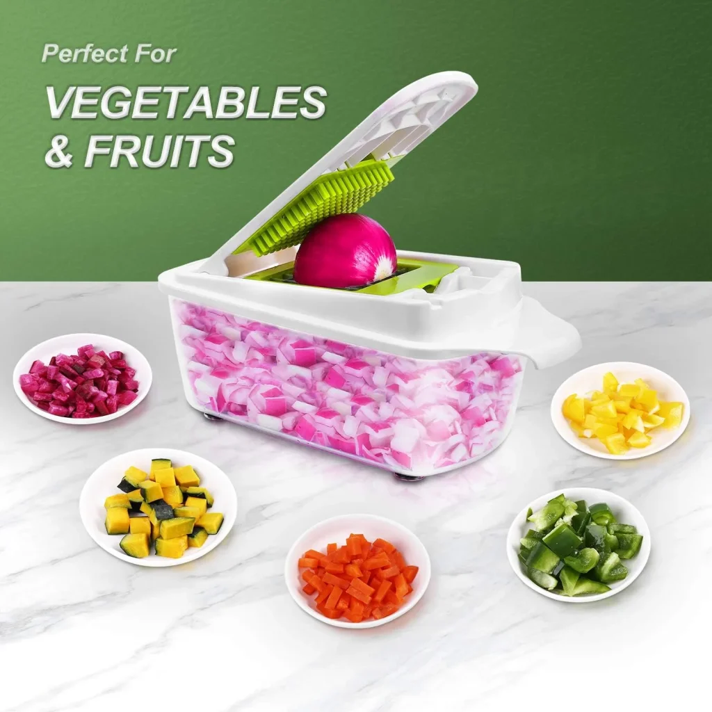 Coupe-légumes multifonctions 12 en 1 avec lames inox